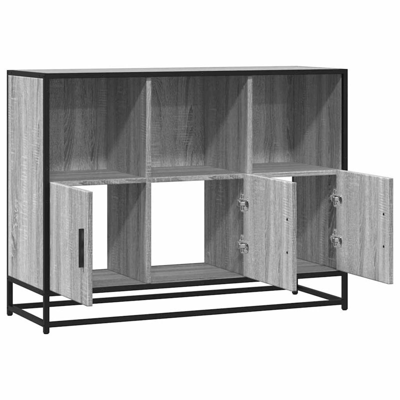 Sideboard 100X35x76 Cm Engineered Wood, Grey Sonoma