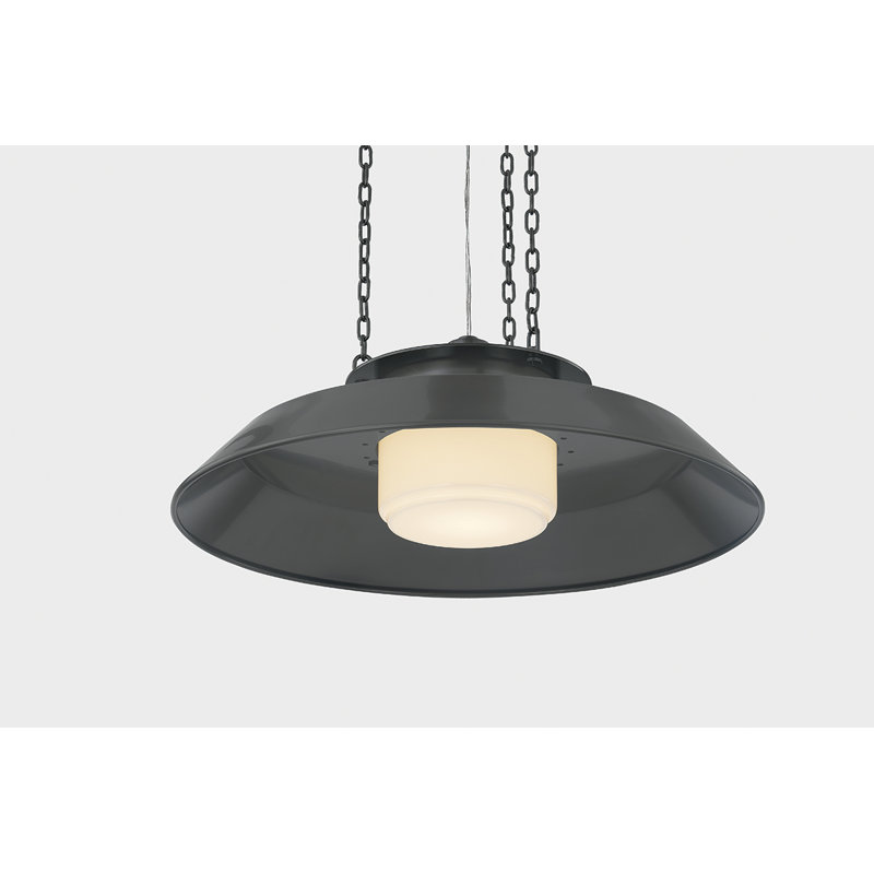 WOODROW Pendant, Bronze, 7.25" H x 22" W x 22" D