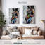 Porte dorée texturée sur toile-1147073735
