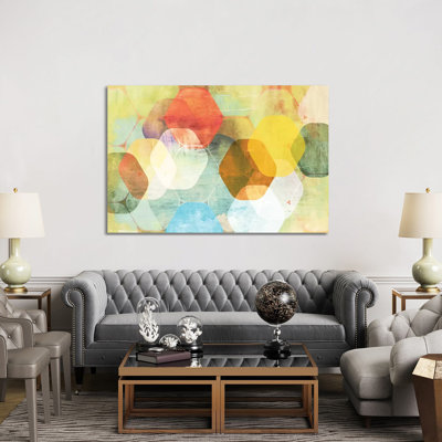 Rounded Hexagon II by PI Studio - Wrapped Canvas Print