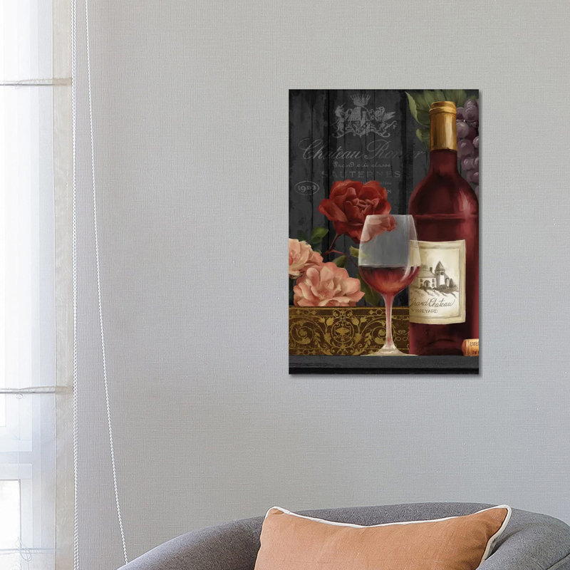 Chateau Wine I 1 Piece Wrapped Canvas Wall Art, 66.04cm H x 45.72cm W x 1.905cm D