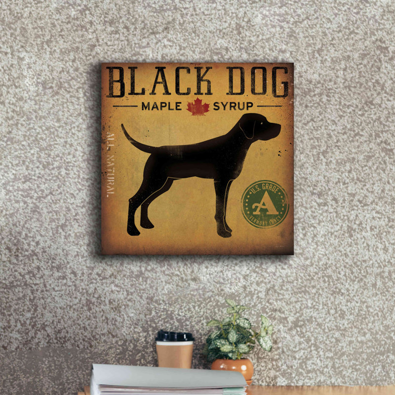 «Black Dog At Show No VT» par Ryan Fowler, estampe numérique sur toile, H 18 po x l 18 po