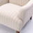 Sylvia Sea Oat Striped Arm Chair