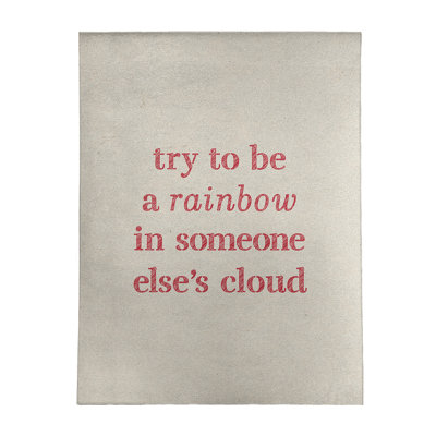 Tapis en chenille poly «Quotes»