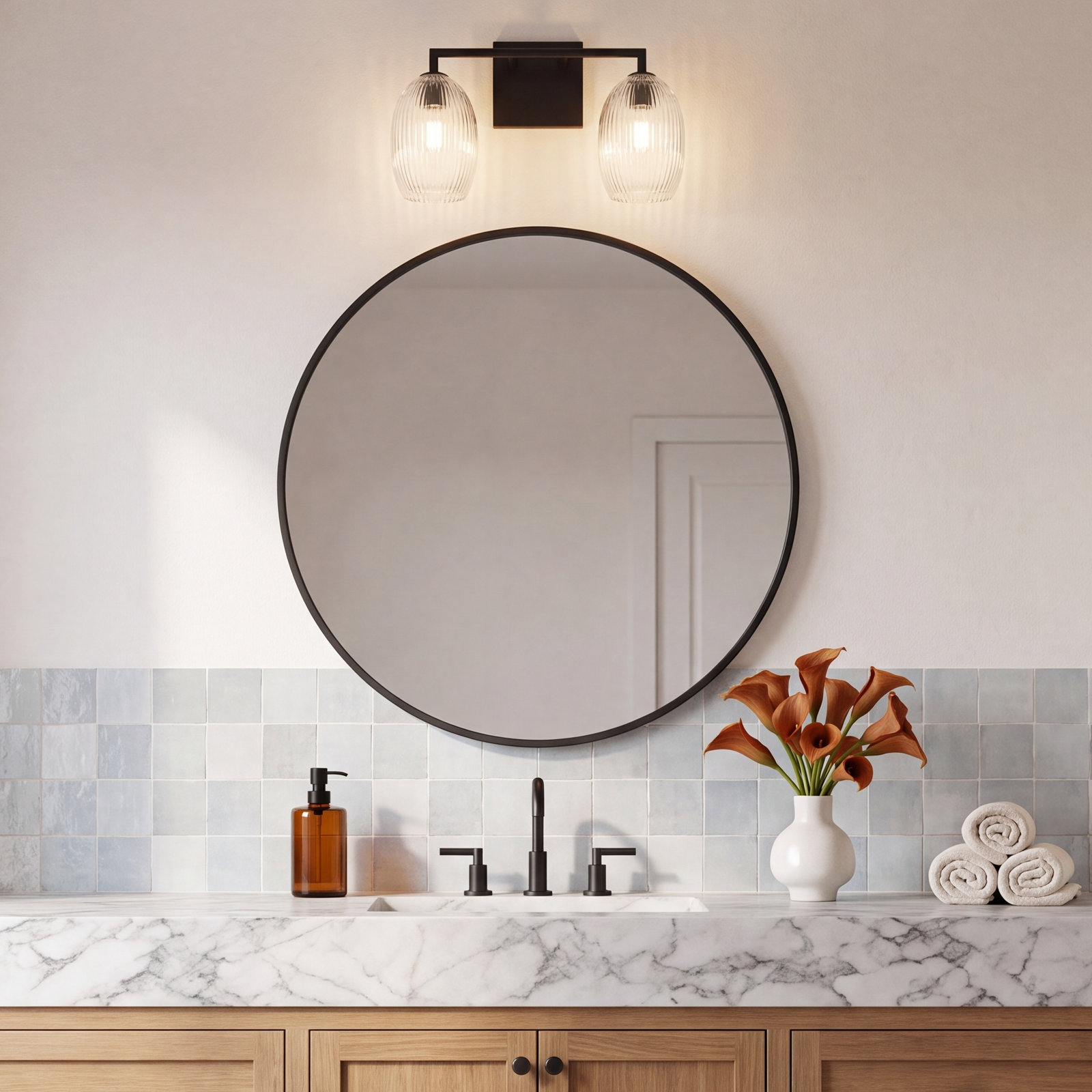 Wilmont Vanity Light, 2, Aged Iron