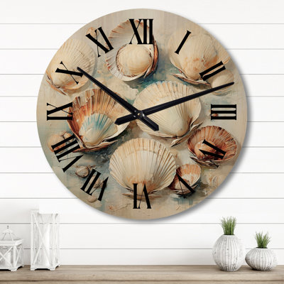 Horloge murale en bois massif Wasola