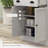 Microwave Cabinet with Storage Drawer, Double Door Cabinet and Adjustable Shelf, Buffet with Hutch and Cable Hole, Storage Cabinet for Kitchen, Dining Room, Living Room, White