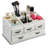 7 Compartment Wood Desktop Organizer