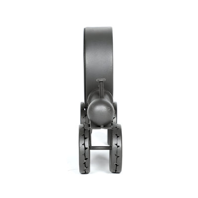 Analog Metal Battery Tabletop Clock Black