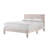 1pc Contemporary Plush Upholstered Headboard Ribbed Texture Low-profile Frame Unobtrusive Legs Platform Bed Pink Bedroom Furniture-780370839-780370840