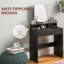 Dressing Dressing Table with Mirror, Drawers, for Bedroom, Black