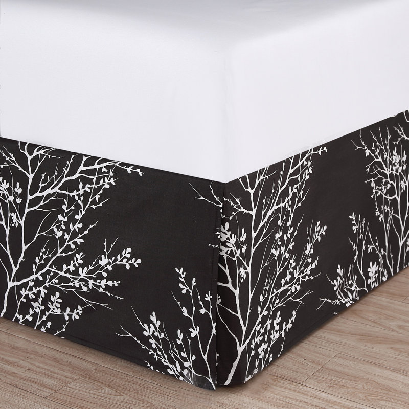 King Blue and Chocolate Floral Microfiber Bed in a Bag Set