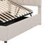 Lit plateforme tapissier avec système de rangement hydraulique-1818286095