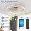 Modern Acrylic Ceiling Fan Light With Remote Control, Dimmable LED Chandelier, 6-Speed Adjustable, Quiet Motor, Flush Mount Design For Living Room, Bedroom, Dining Room-975011373