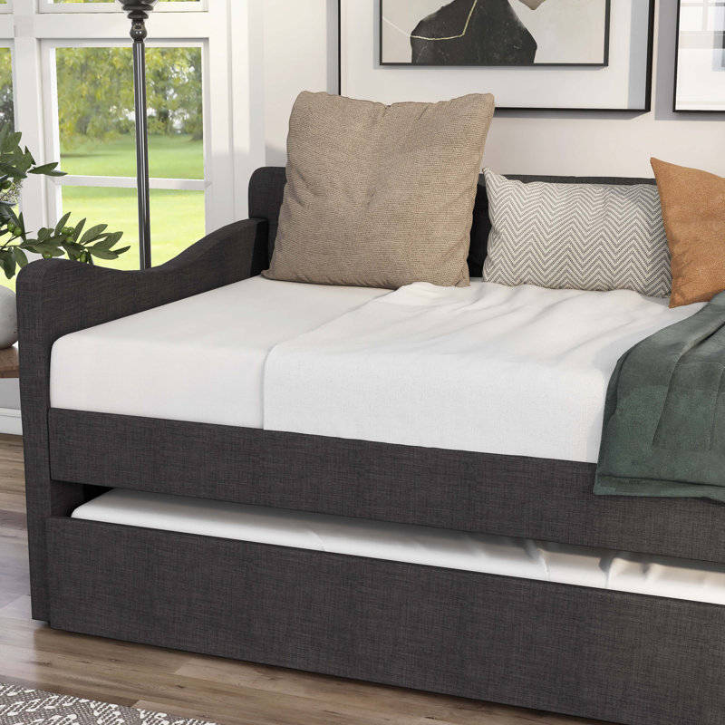 Lit de jour Charlayne Cape, Dark Gray