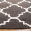 Tapis brun / ivoire en laine et coton tissé à la main à plat Rodgers-1800321837