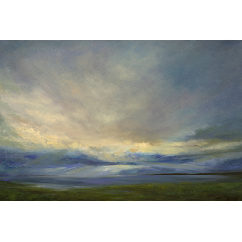 Clouds on the Bay III by Sheila Finch - Painting Print, 61cm H x 91cm W, Wrapped Canvas