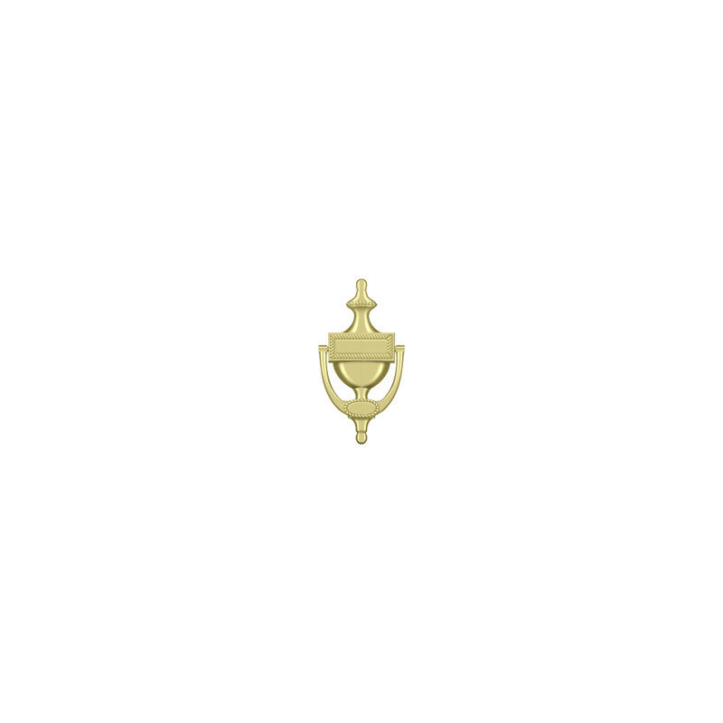 Victorian Brass Door Knocker, Polished Brass