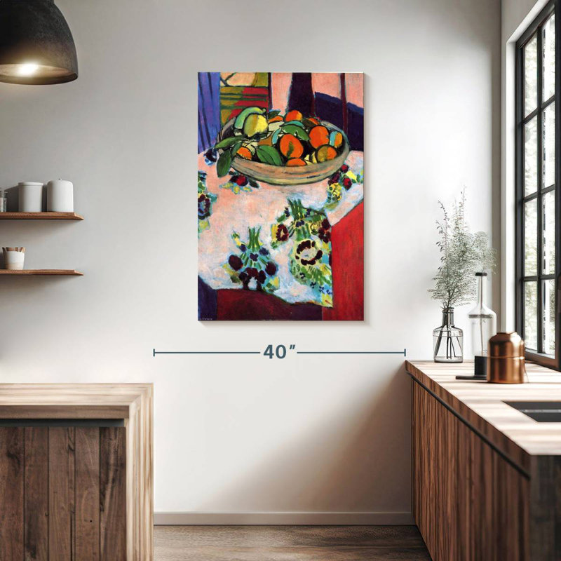 Panier Yarlin avec oranges, H 39 po x l 26 po