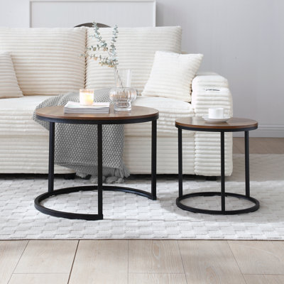 Ensemble de 2 tables basses gigognes