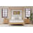 Solid Wood Queen Size Canopy Bed Frame Four Poster Platform Bed With Slats Support