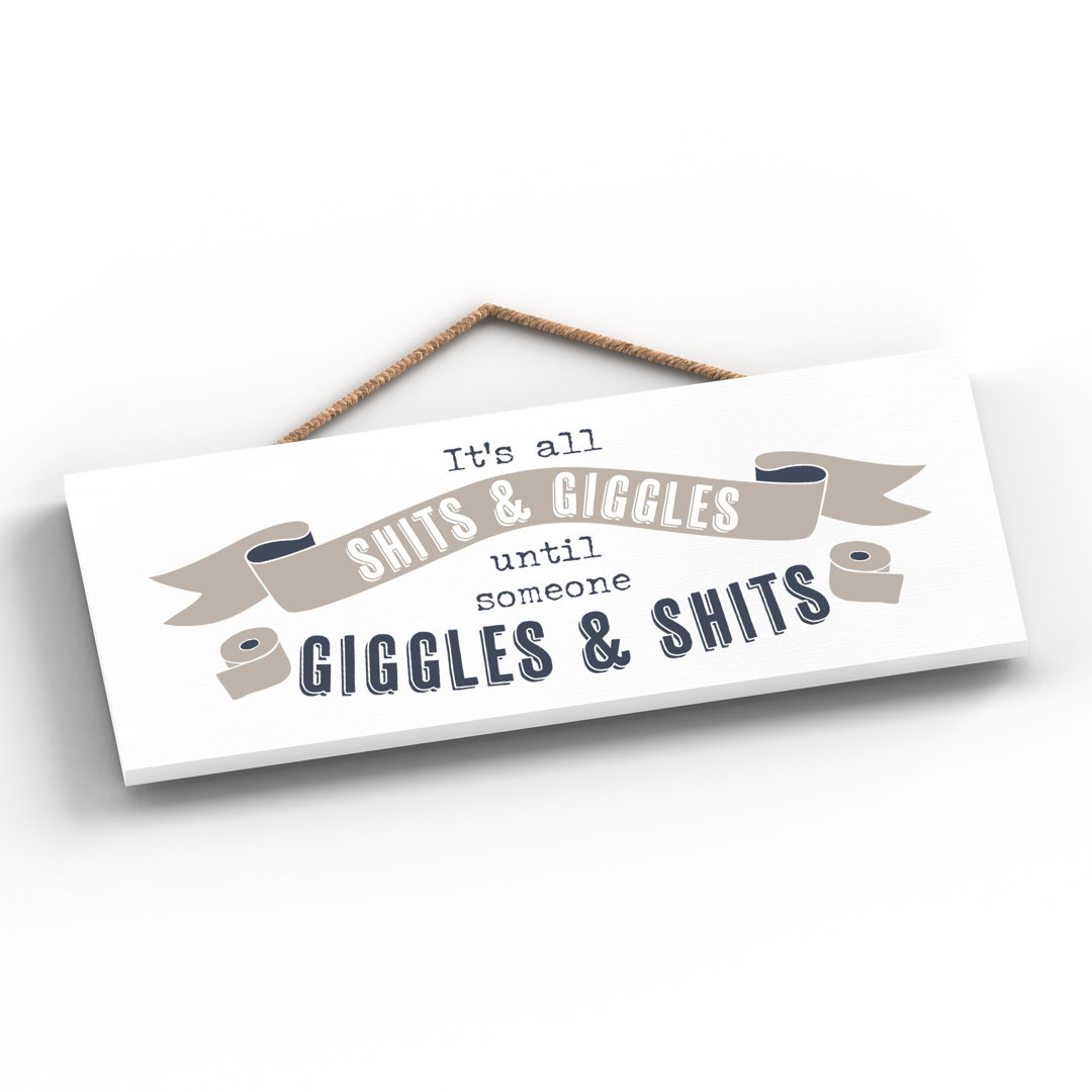 Vivid Squid Wholesale Shits And Giggles - No Frame Print on Wood