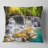 Wide View of Erawan Waterfall - Landscape Printed Pillow-1078088598-1078088594