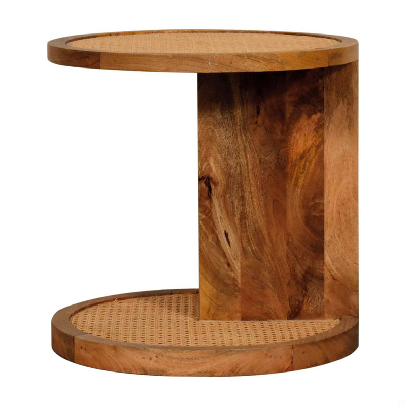 Solid Wood Close-Knit Corner End Table