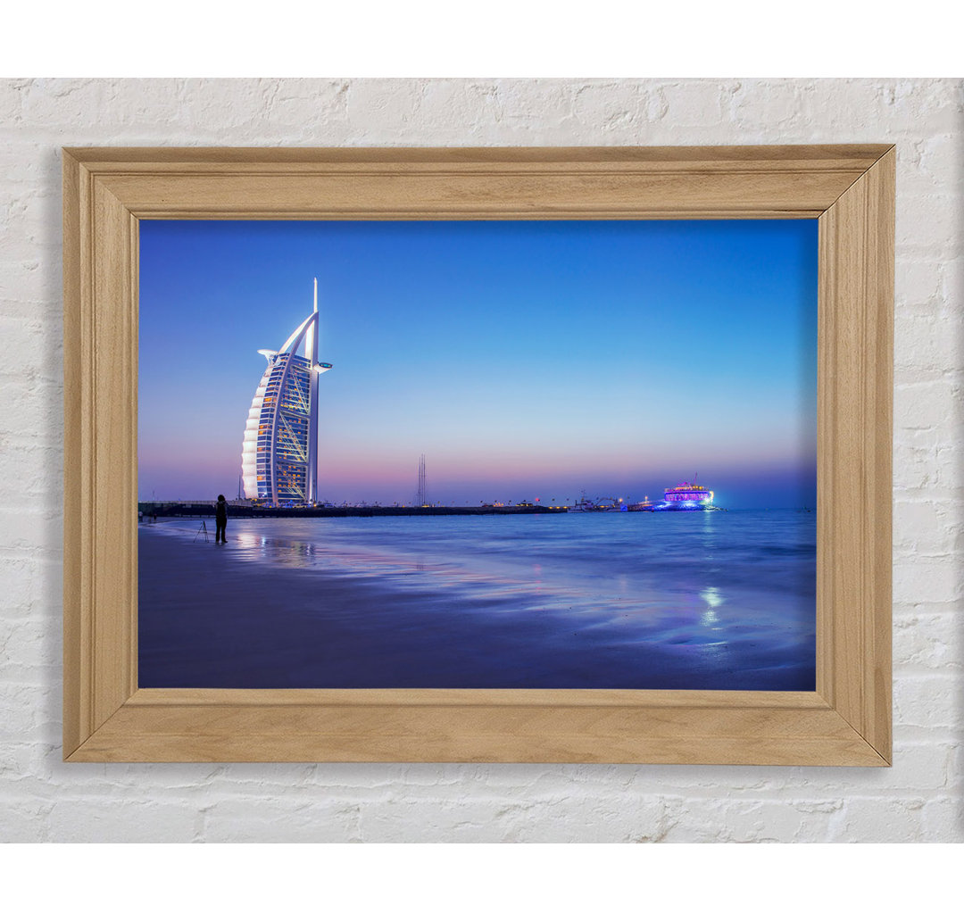 Burj Al Arab 7 Star Hotel - Einzelner Bilderrahmen Kunstdrucke