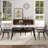 55.12" Modern Artificial Stone Straight Edge Black Metal Leg Dining Table-Can Accommodate 6 People(Dining Table Only)-191701226