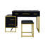 Ensemble de coiffeuse avec miroir, commode avec table de chevet et 4 tiroirs-879588480