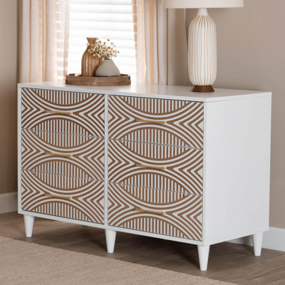 Commode 6 tiroirs Baxton Studio Louetta
