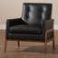 Fauteuil Kisner de 29,13 po de large en polyester capitonné-882397870