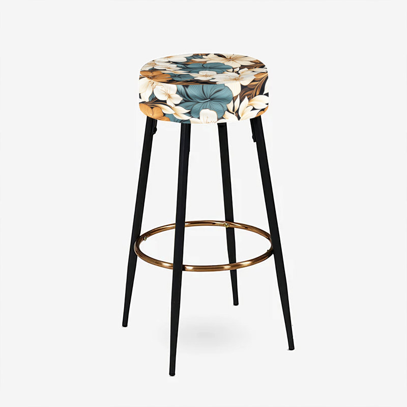 Ensemble de 2 tabourets de bar monochromes Serenity Tropical
