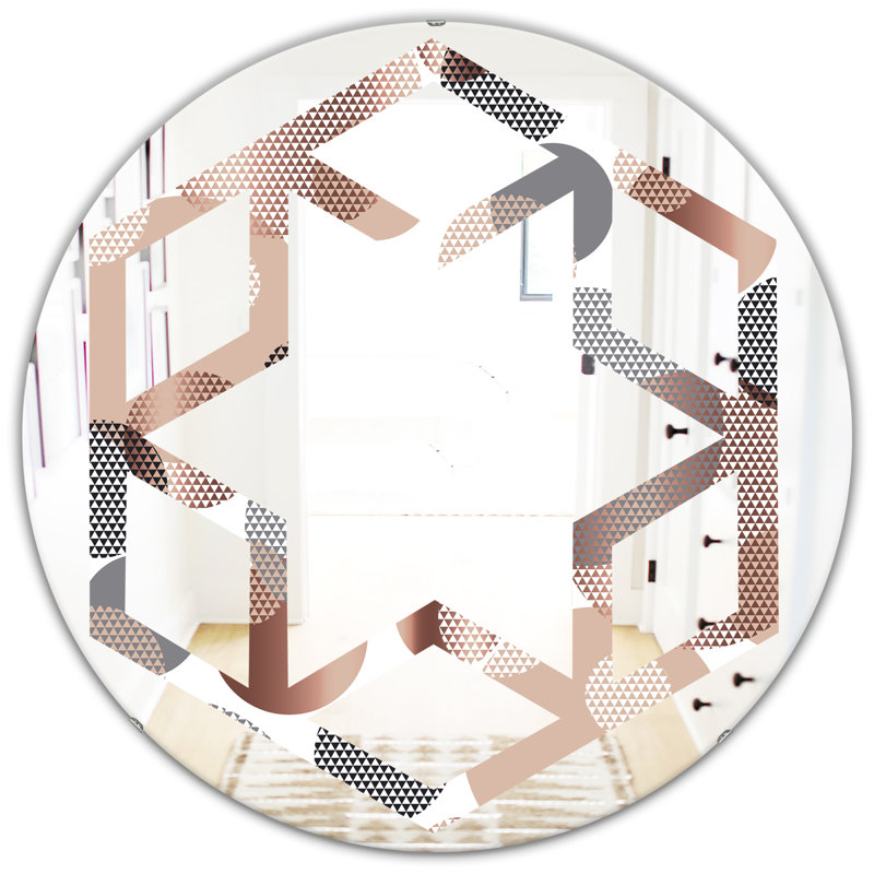 Miroir mural Hexagon Star, H 31,5 po x l po