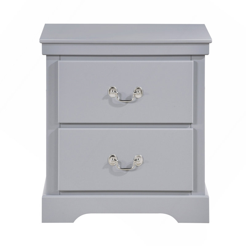 Table de chevet en bois 1Pc, Gris