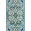 Adelaide Hand Hooked Aqua/Green/Ivory Wool Rug-56510132