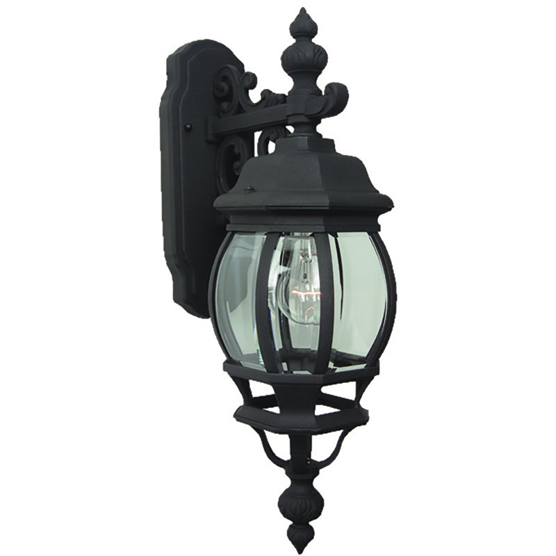 Cast Aluminum Wall Light, Matte Black