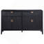 Buffet noir 2 tiroirs