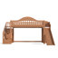 Structure de lit mezzanine avec glissade, escalier de rangement et garde-robe intégrée Haven Kids-133749542-133749541