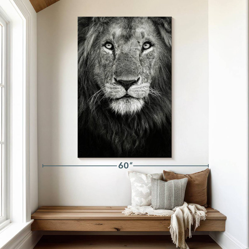 Brampt Lion Royal Portrait, 51" H x 34" W