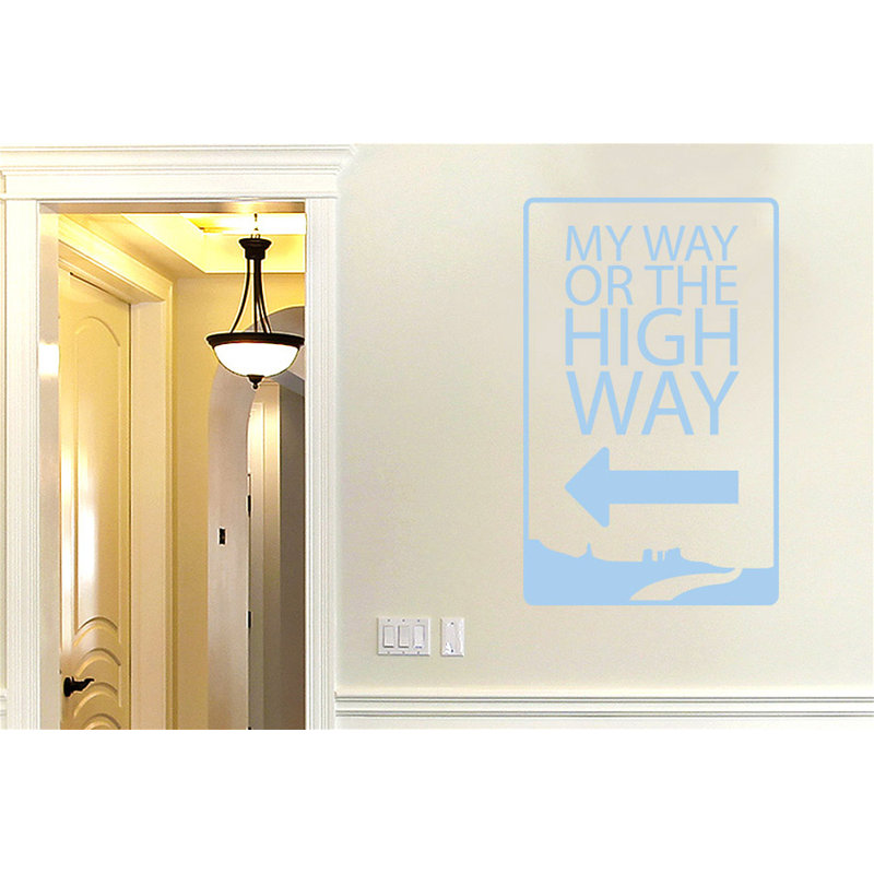 Non-Wall Damaging Wall Decal, Medium, Light Blue