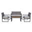 Ensemble de meubles de patio 4 pièces avec balcon et véranda-885922743-885922741