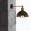 Janessa 1-Light Iron Swing Arm Dome Wall Sconce-361731988-361710295