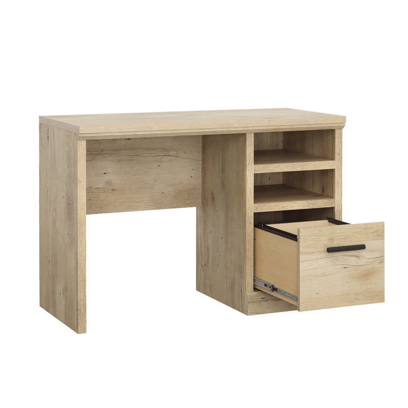Prime Oak Writing Desk with Drawer and Filing Cabinet