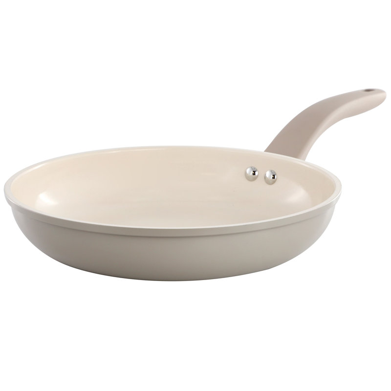Oster Sutterville Choice 9.5 Inch Ceramic Nonstick Frying Pan in Beige, 9.5"