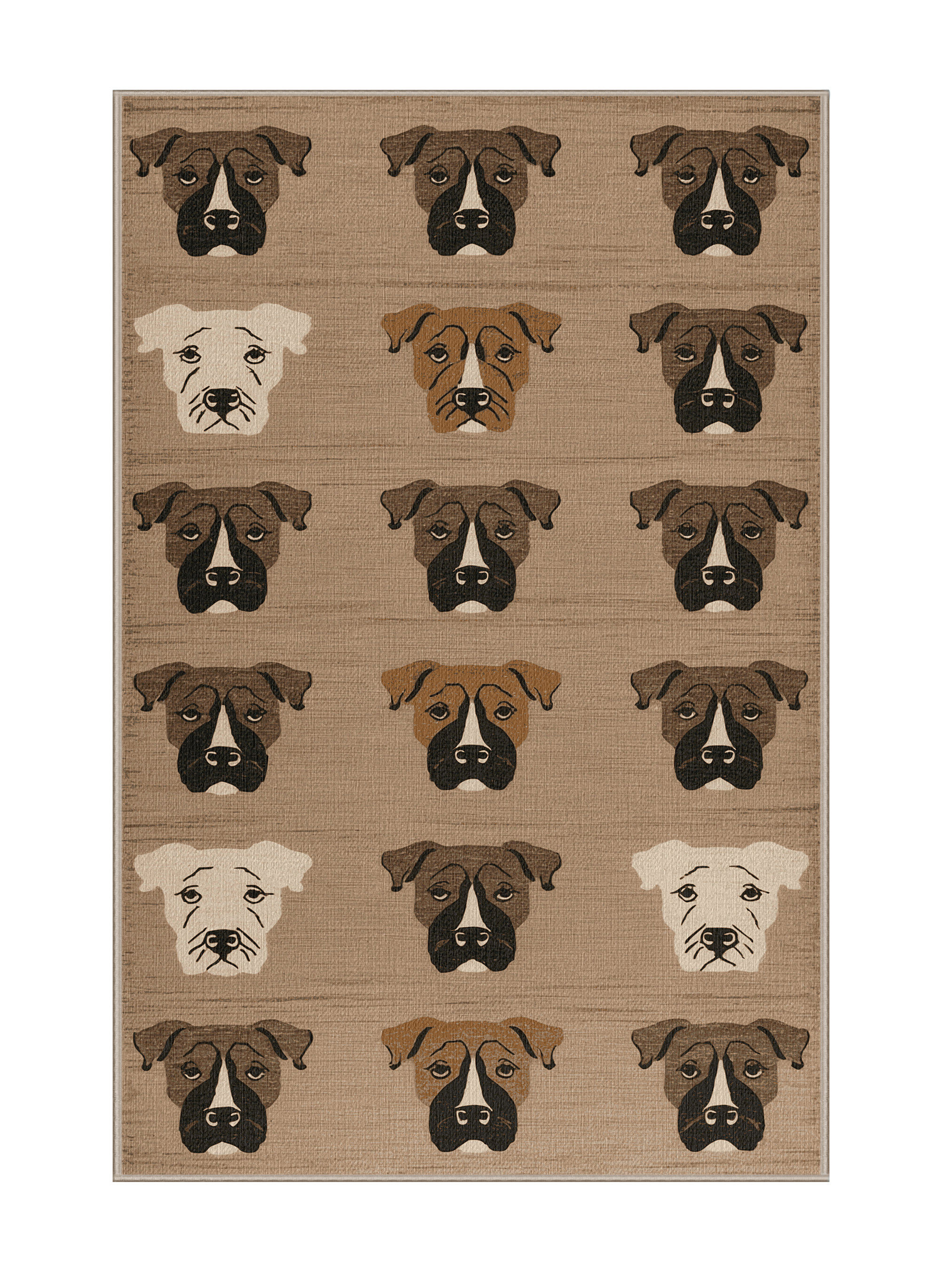 Hokku Designs Washable Bull Terrier Dogs Area Rug | Wayfair