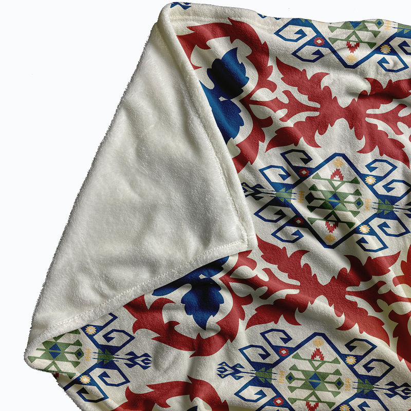 Happy Hippy Fleece Throw Blanket, Dark Cobalt Blue, 50" W x 60" L, 1.85
