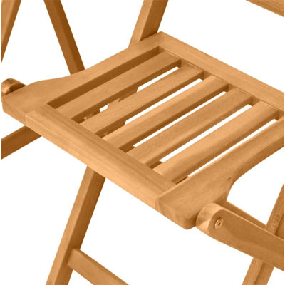Wooden Bistro Furniture Set,3-Piece Conversation Furniture Set,Foldable Dining Furniture Set