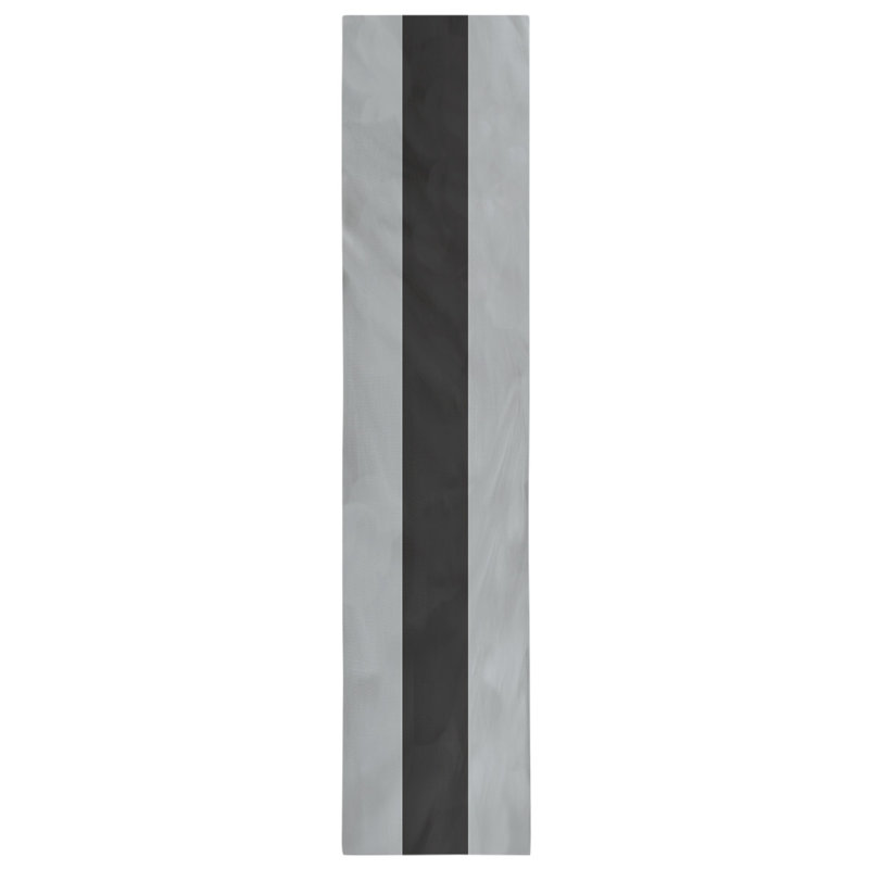 Las Vegas Football Stripes Table Runner, 72" L x 16" W, Dark Gray/Black, Cotton Blend